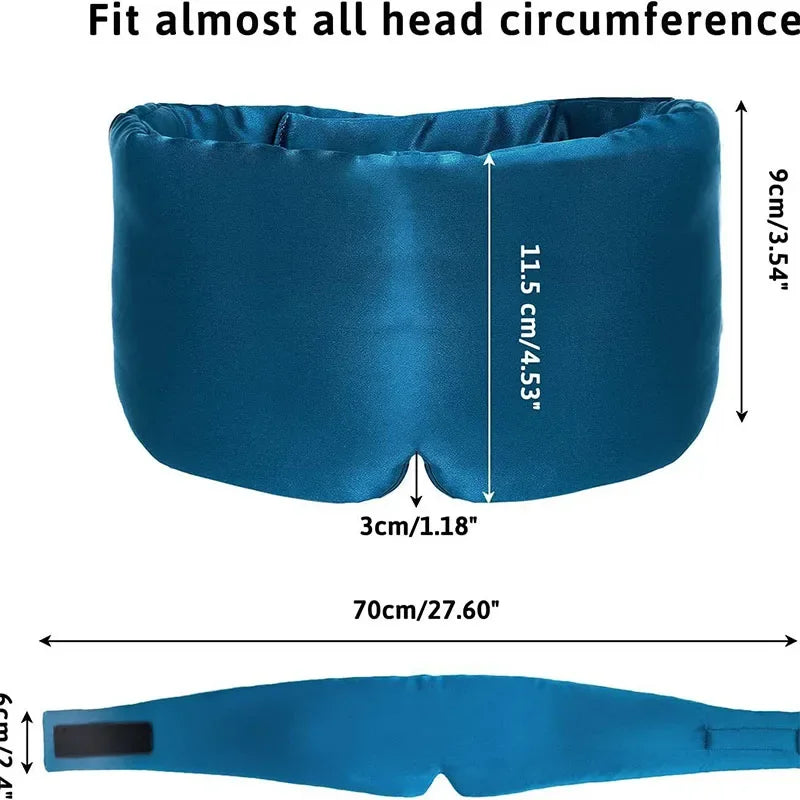 100% Mulberry Silk Sleep Mask – Luxuriously Soft Eye Mask for Travel & Deep Sleep