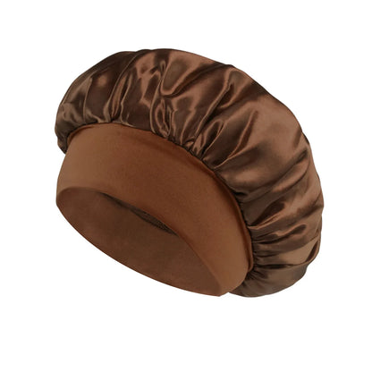 Satin Sleep Bonnet – Silk-Lined Hair Cap for All Hair Types