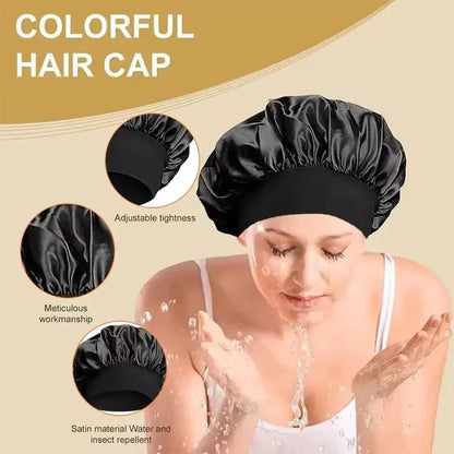 Satin Sleep Bonnet – Silk-Lined Hair Cap for All Hair Types